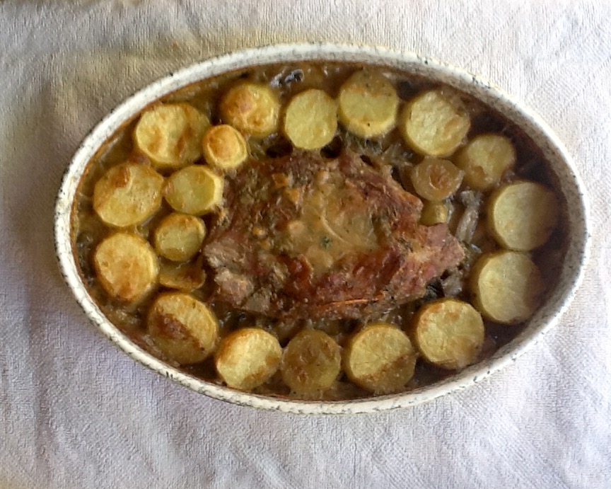 Porc et champignons en casserole